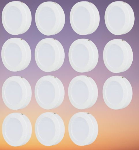 brightstar LED 15Watt CBL Round Surface Down Light White Pack of 15 Recessed Ceiling Light Ceiling Lamp-picture-34