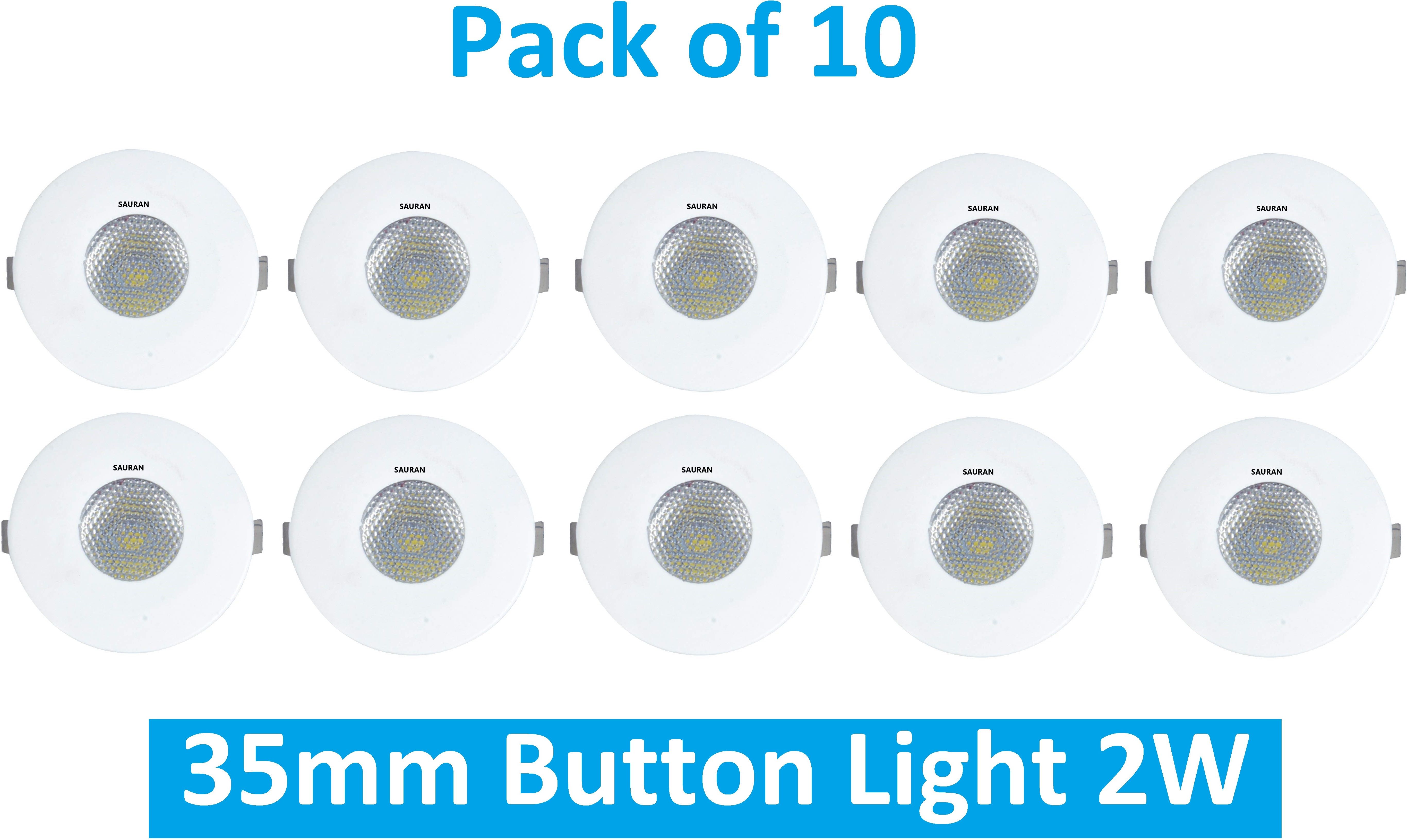 sauran Pack of 10 35mm Button Light 2W MBL18.4 Ceiling Light Ceiling Lamp-picture-27
