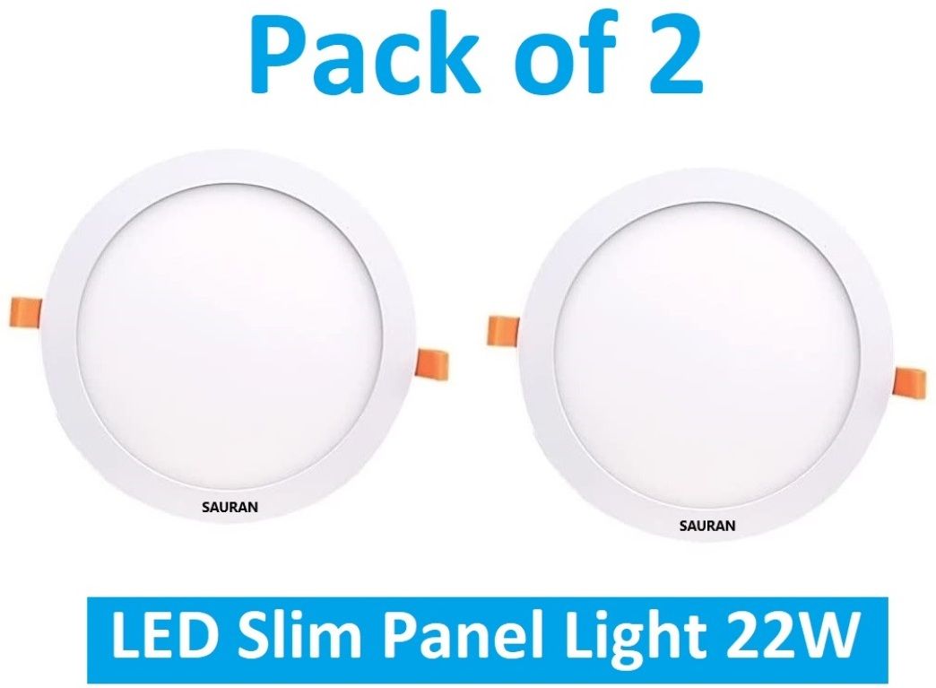 sauran Pack of 2 Round LED Slim Panel Natural White Light 22W LSP 30.2 (With Warranty) Ceiling Light Ceiling Lamp-picture-16