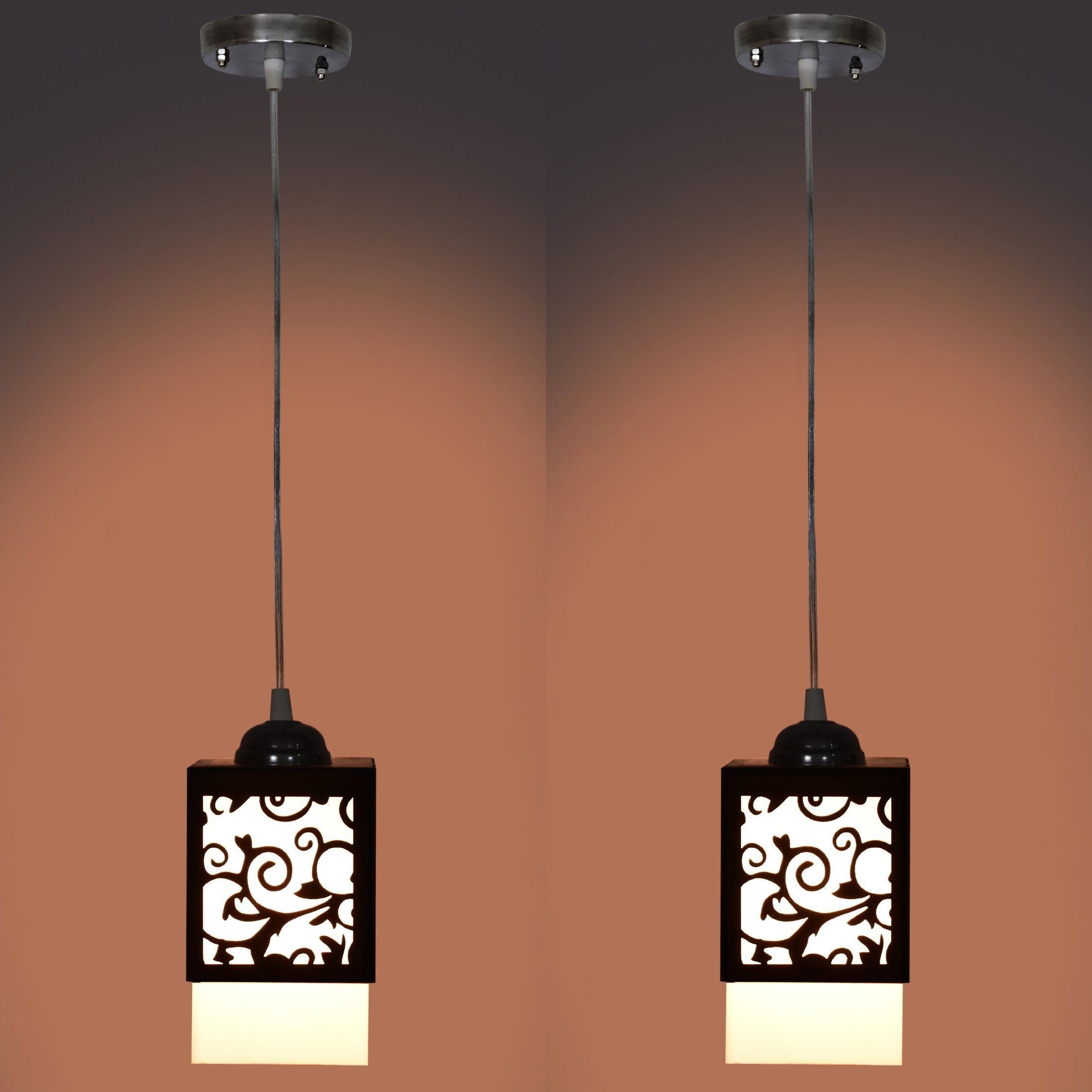 lakhaji Wooden Hanging Thali Lamp Elegance for Home Decor and Festive Celebrations Pendant Lamp Ceiling Lamp-picture-2