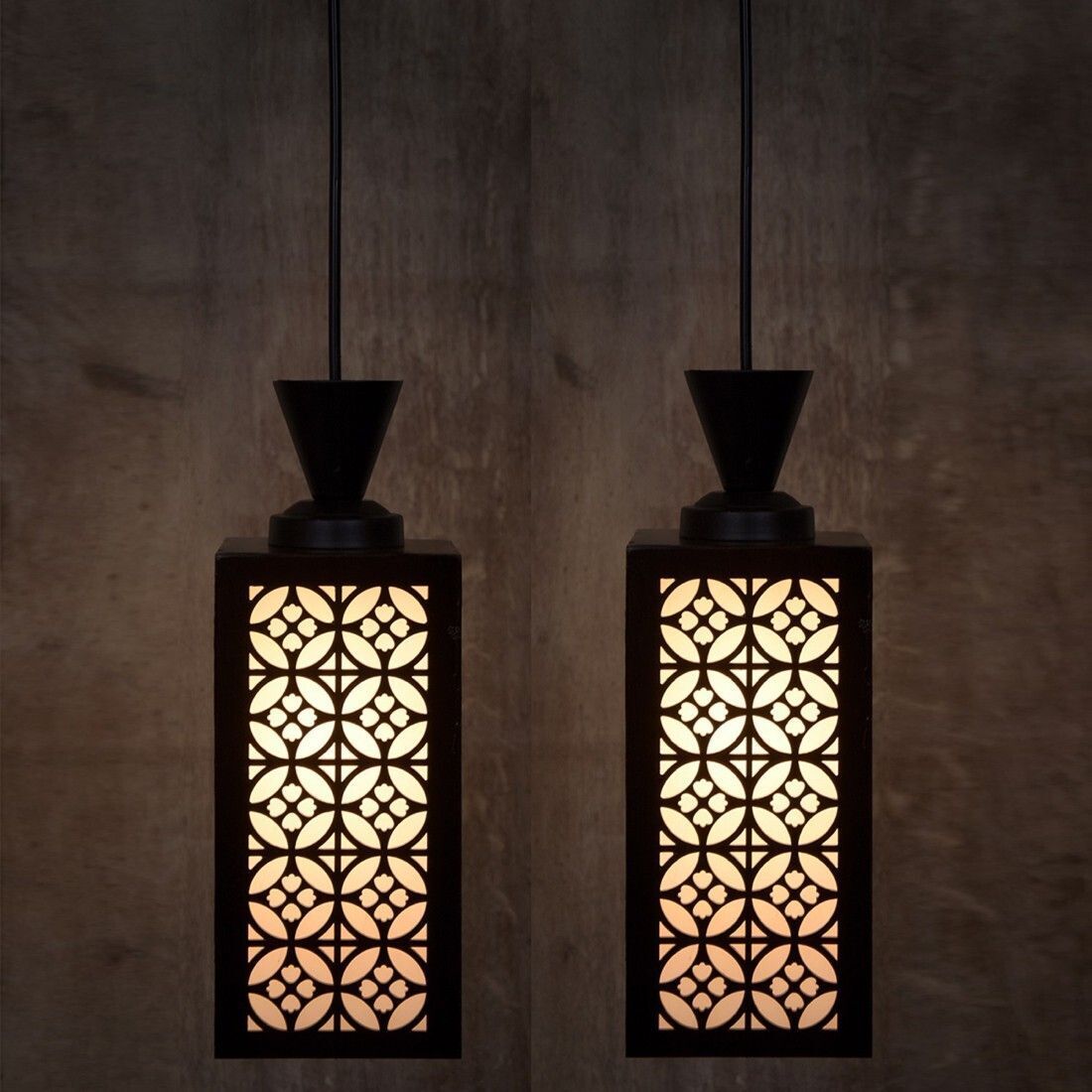 lakhaji Wooden Hanging Thali Lamp Elegance for Home Decor and Festive Celebrations Pendant Lamp Ceiling Lamp-picture-1