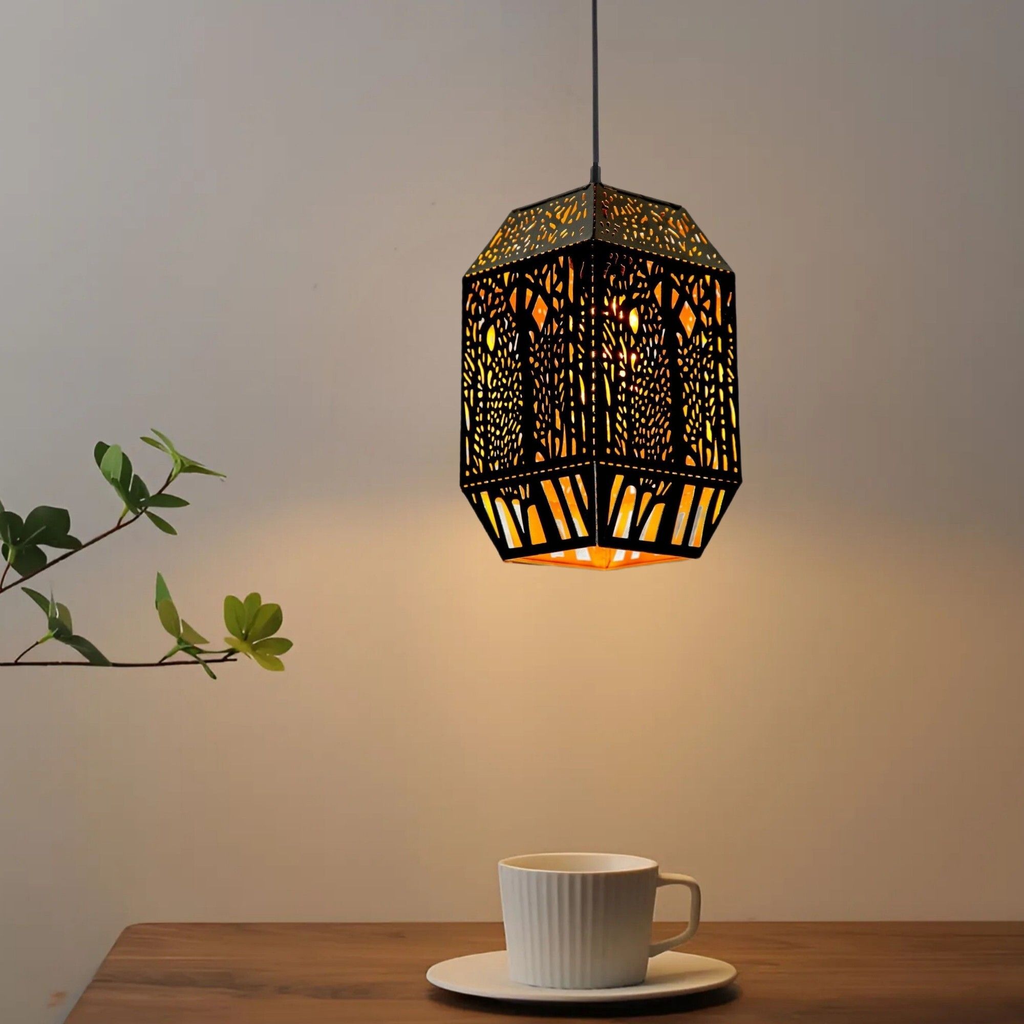 GLOMZY Modern Moroccan Style Metal Hanging Light (Bulb not Included),Pack of 1 Ceiling Light Ceiling Lamp-picture-45