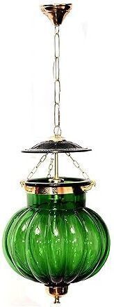 Complete Lighting Solution Melon Shaped Green Pendant Hanging lamp Chandelier Ceiling Lamp-image-3