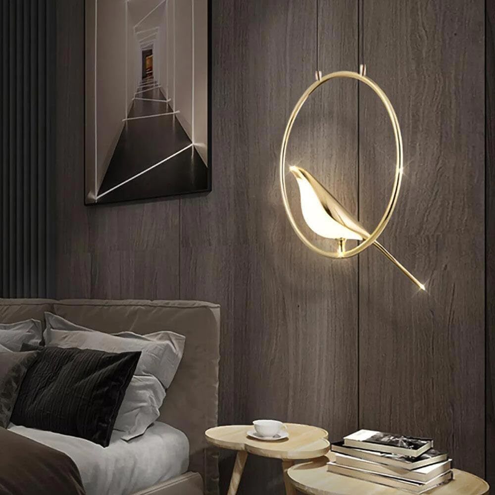 Areezo Modern Hanging Single Bird In A Ring For Home Decor Gold, LED (Pack Of 1) Ceiling Light Ceiling Lamp-image-21