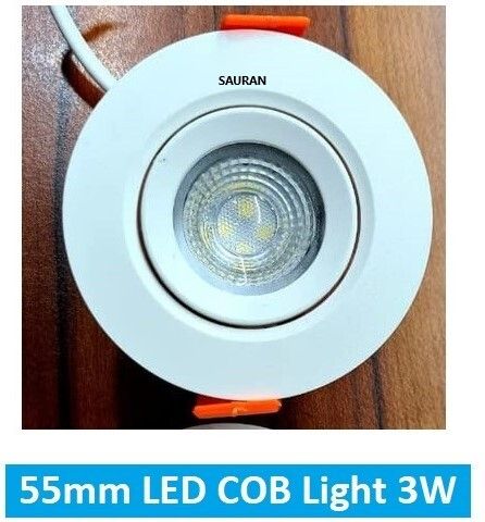 55mm LED COB Pure White Light 3W LEC5 (With Warranty) Ceiling Light Ceiling Lamp-image-3