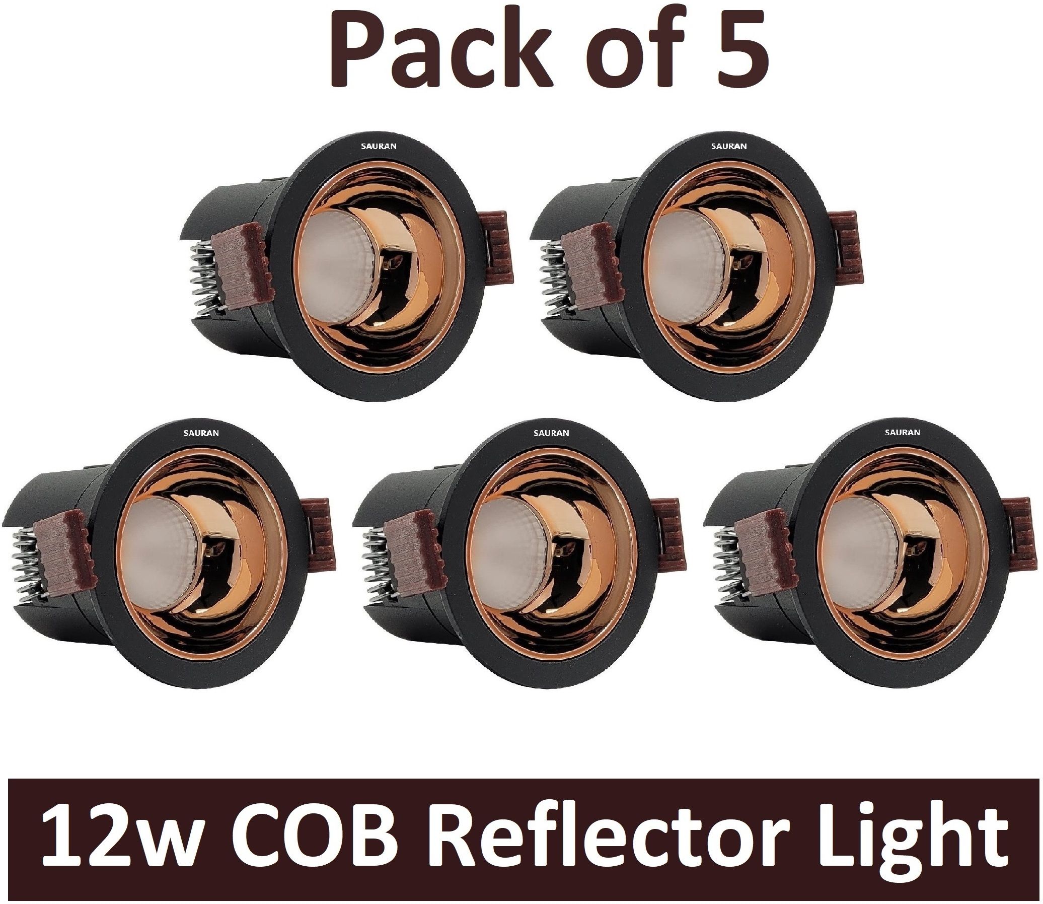 sauran Pack of 5 COB Reflector 12w LED Ceiling Light for Outdoor With Warrnty (CRL22.3) Recessed Ceiling Light Ceiling Lamp-picture-42