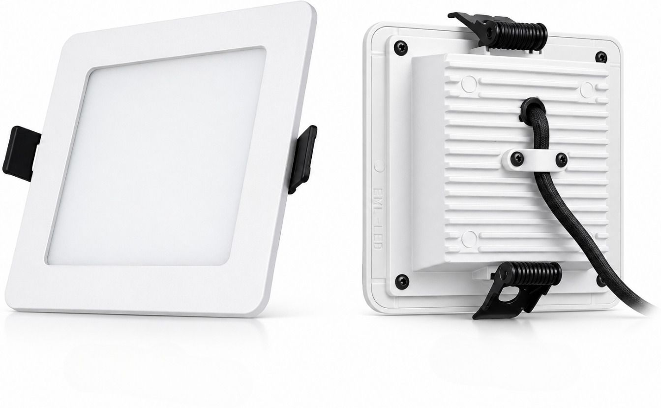 12W Square Concealed LED Panel Light | 4100K | Pearl White SMD Downlighter Ceiling Light Ceiling Lamp-image-28
