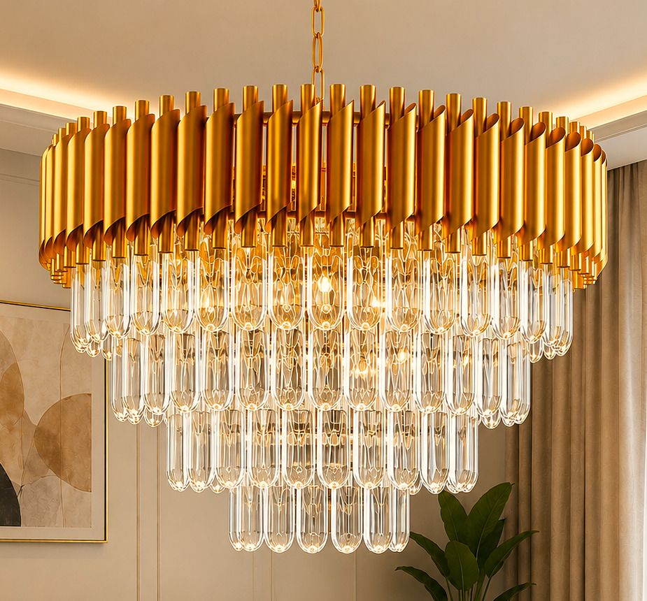 blissbells 500MM Light LED Crystal Chandelier Chandelier Ceiling Lamp-picture-29