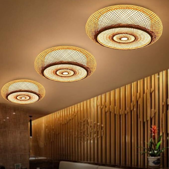 Large celling bamboo lamp Ceiling Light Ceiling Lamp-image-49