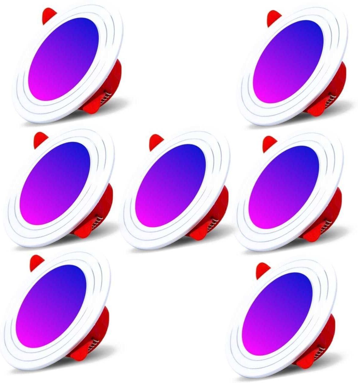 Led METAL Concealed Light 3 Color 7 pieces ||red blue pink|| Recessed Ceiling Light Ceiling Lamp-image-23