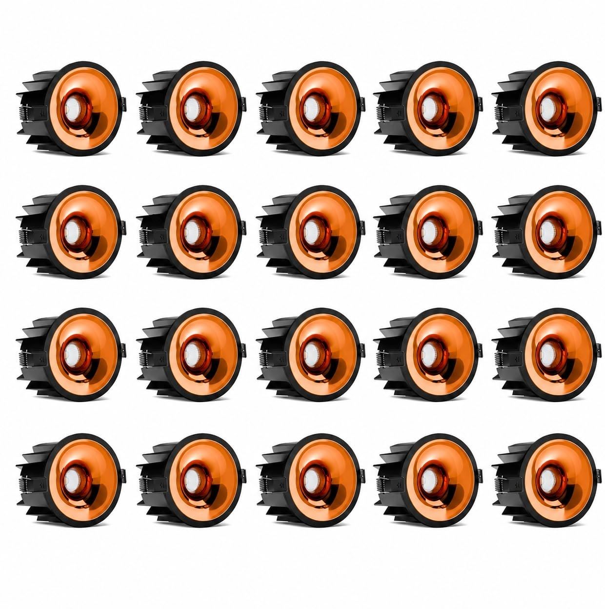 murphy Elantra 12W COB LED Downlight | Rose Gold Reflector | Warm White | Pack of 20 Ceiling Light Ceiling Lamp-picture-23