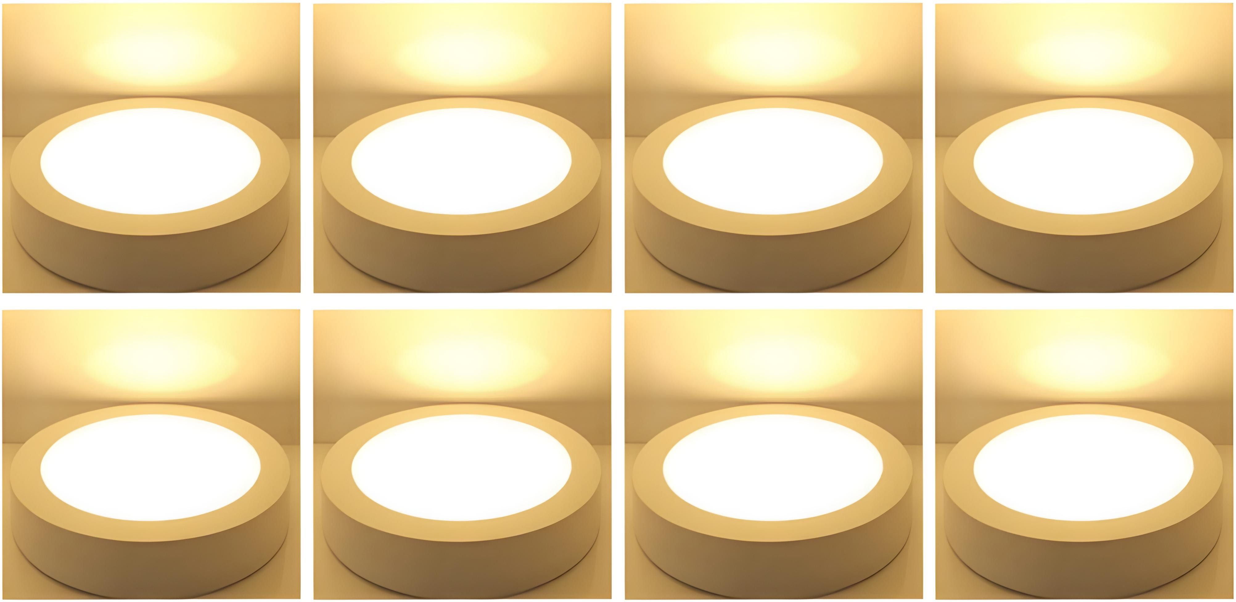 MVL LED 6W CBL Round Surface Down Light, Pack of 8, Warm White Ceiling Light Ceiling Lamp-picture-44