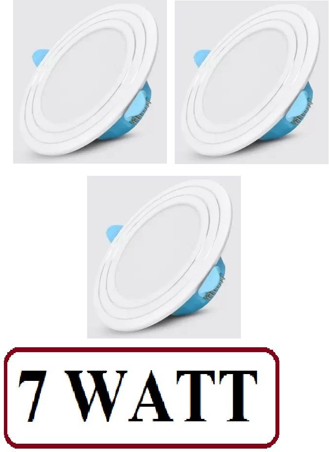 7WATT Pack of 3 White Colour Conceal Light Downlight Ceiling Light Recessed Ceiling Light Ceiling Lamp-image-38