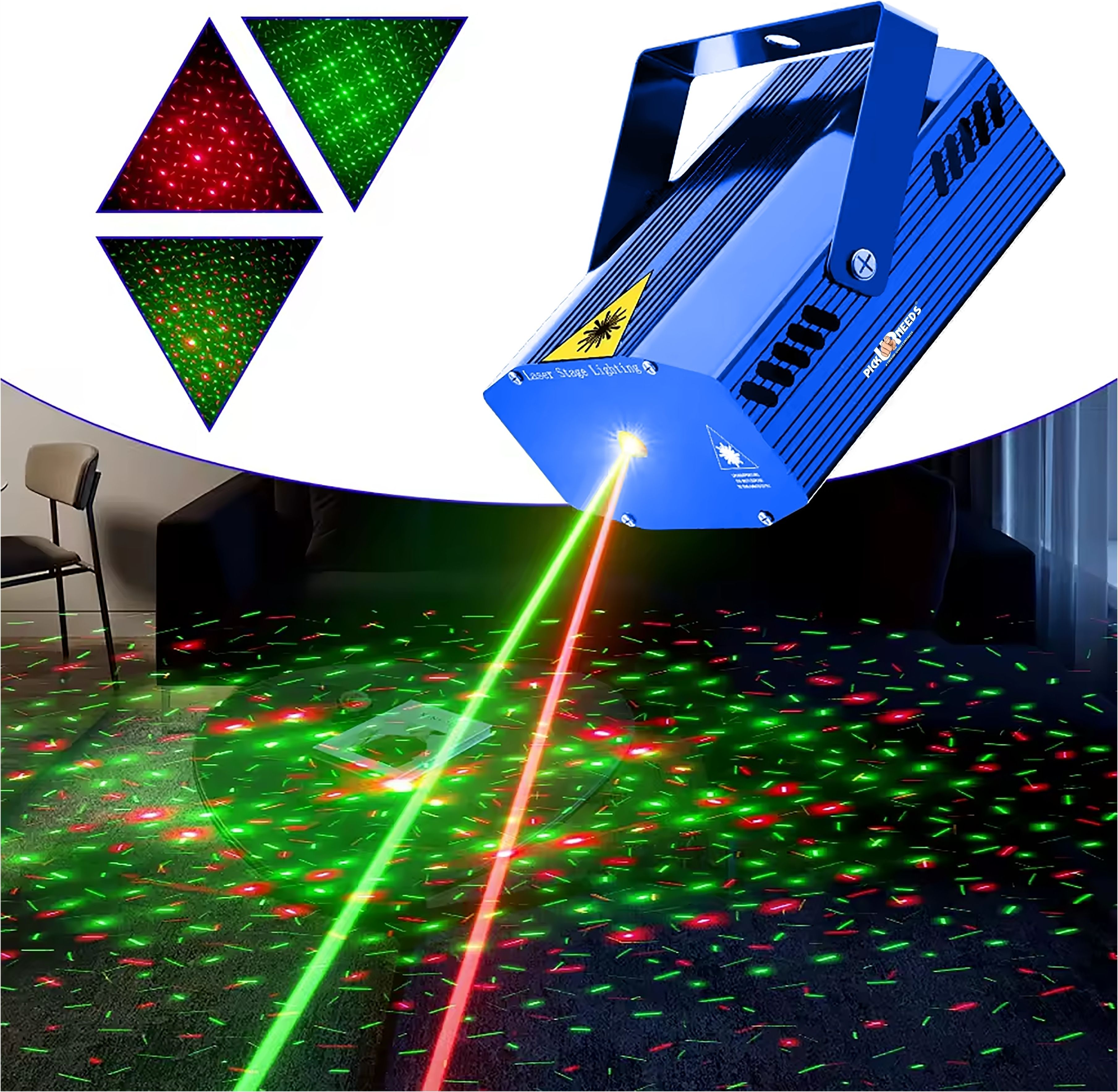 Daily Needs Shop 6 Mode Laser Stage Light Sound Activate LED Blinker For Dancing Party Disco LED-picture-23