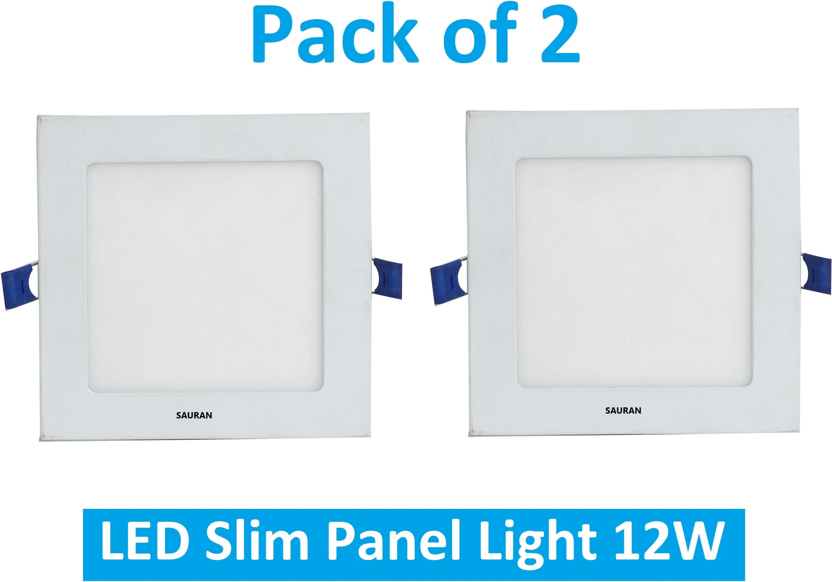 Pack of 2 Square LED Slim Panel Natural White Light 12W LSP 55.2 (With Warranty) Ceiling Light Ceiling Lamp-image-48