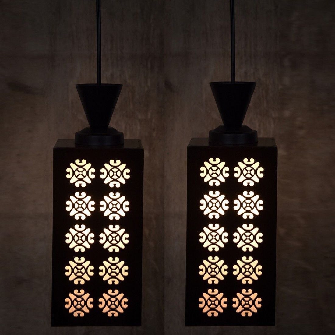 nexat Wooden Hanging Thali Lamp Elegance for Home Decor and Festive Celebrations Pendant Lamp Ceiling Lamp-picture-9