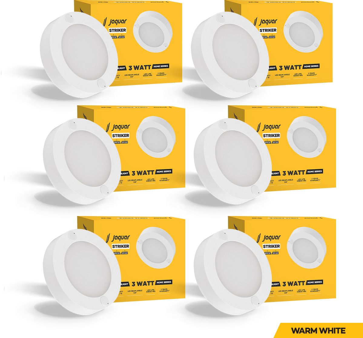 Mini Striker 3W Warm Round Surface (Pack of 6) Ceiling Light Ceiling Lamp-image-47