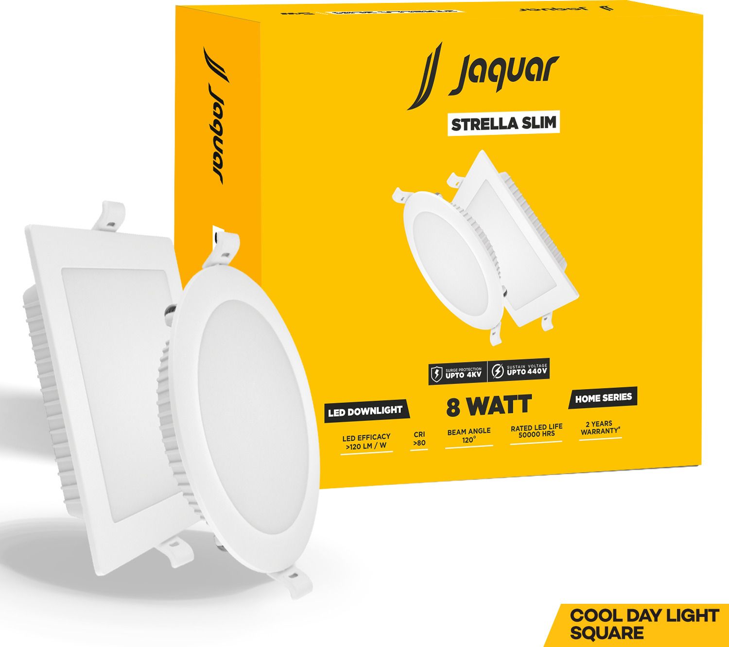 Strella Slim 8W Square Recess Down Light - Cool White (Pack of 1) Ceiling Light Ceiling Lamp-image-48