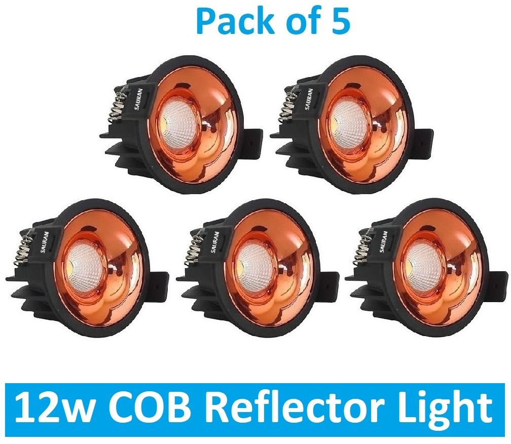 sauran Pack of 5 COB Reflector 12w LED Ceiling Light for Outdoor With Warrnty (CRL32.3) Recessed Ceiling Light Ceiling Lamp-picture-8