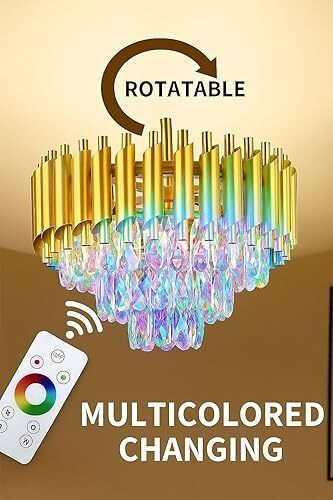 300mm gold GD moving Attractive chandelier Chandelier Ceiling Lamp-image-23