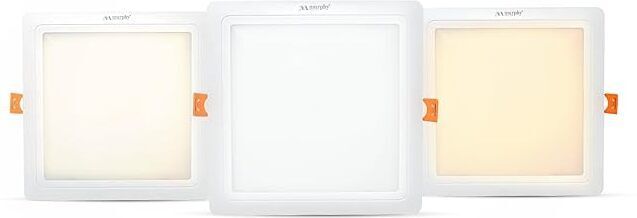 LED 15W VEGA 3IN 1 Color changing Square Panel (CW/NW/WW, Pack of 2) Recessed Ceiling Lamp-image-21