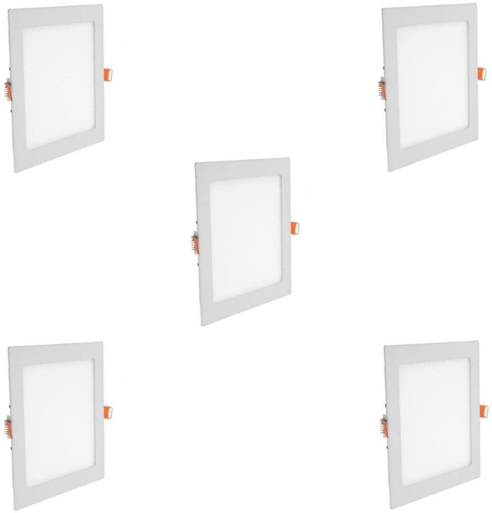 12 watt LED Square Slim Panel White Light False Ceiling POP DownLight Indoor Light pack of 5 Recessed Ceiling Lamp-image-40