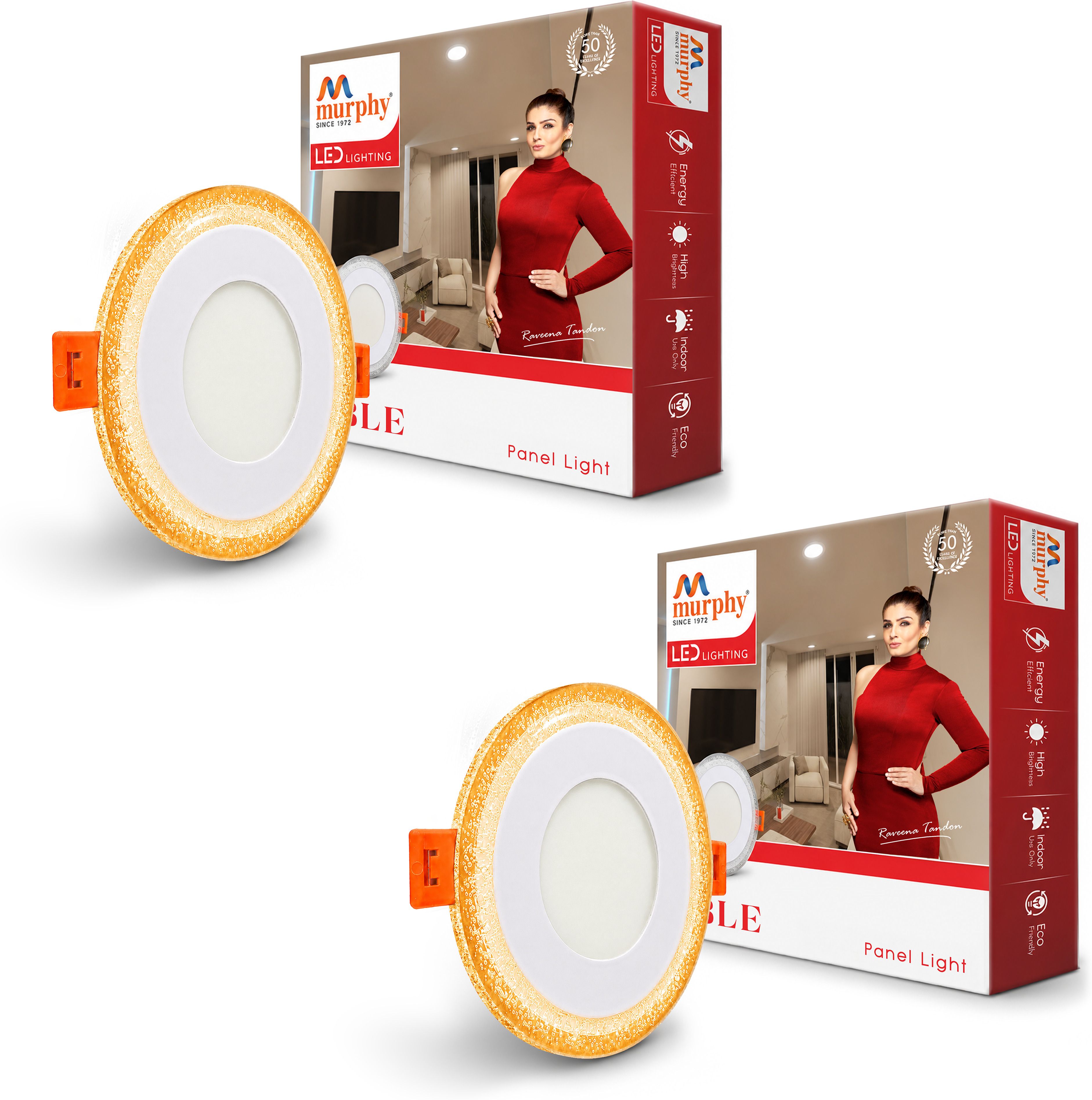 Bubble 3W+3W LED Panel Light | 2 in 1 Glow (Cool White + Warm White) | Pack of 2 Ceiling Light Ceiling Lamp-image-45