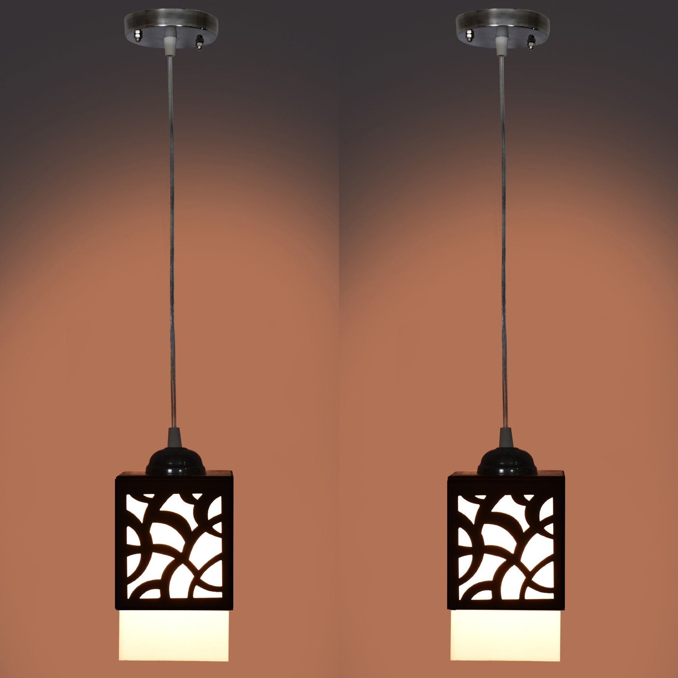 lakhaji Wooden Hanging Thali Lamp Elegance for Home Decor and Festive Celebrations Pendant Lamp Ceiling Lamp-picture-4