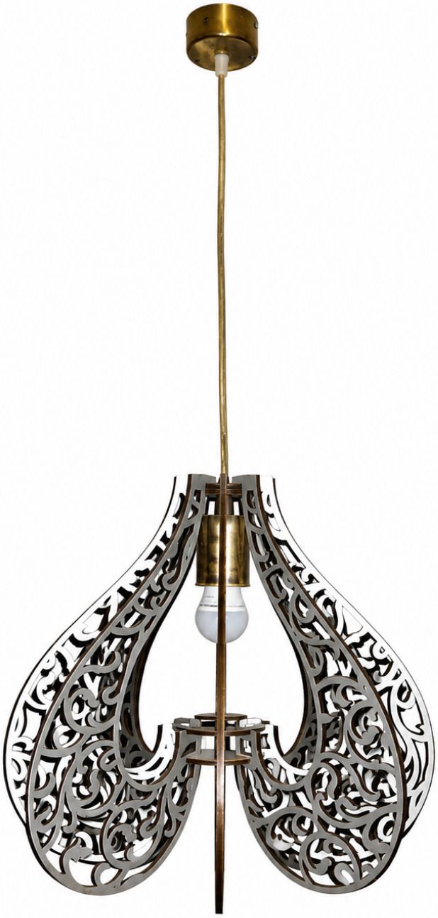 PRILUCE Modern Wooden Cutwork Pendant Light | Decorative Hanging Ceiling Lamp Ceiling Light Ceiling Lamp-picture-12