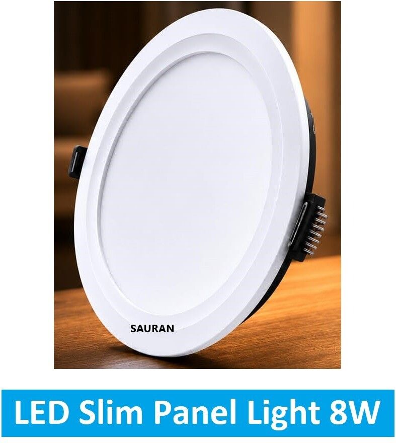 sauran Round LED Slim Panel Natural White Light 8W LSP 8.1 (With Warranty) Ceiling Light Ceiling Lamp-picture-7