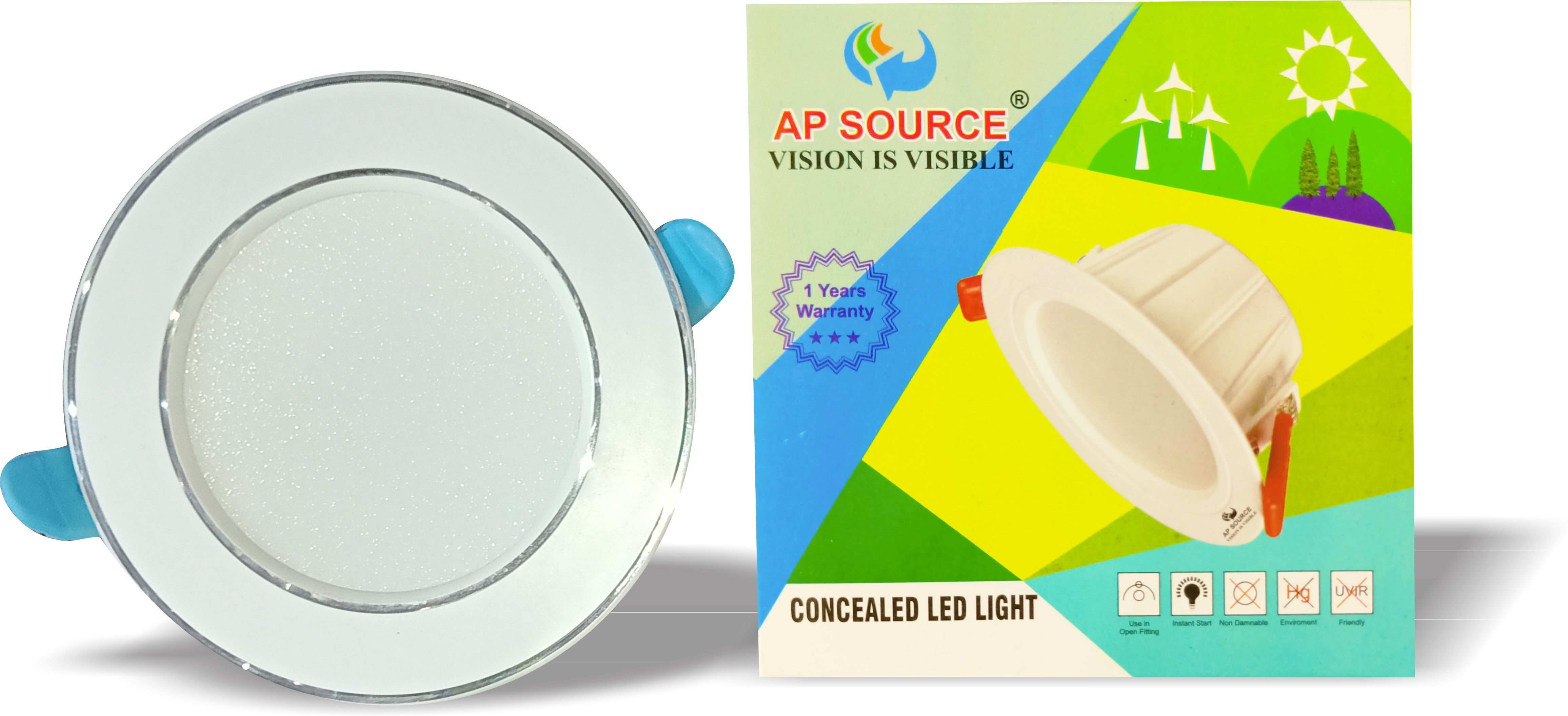 ap source 7 WATT LED CONCEALED LIGHT ,BEST QUALITY, 4 Inch Recessed Ceiling Lamp-picture-15