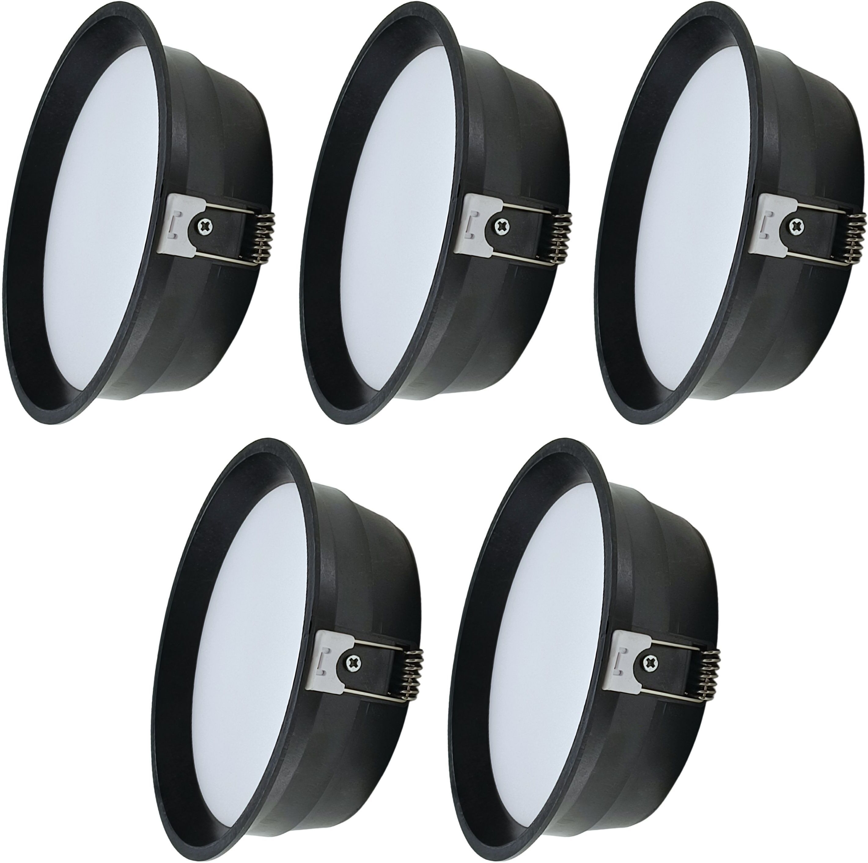 8W LED Panel Light Round, Deep Down Light (Cool White, Pack of 5) Recessed Ceiling Lamp-image-22