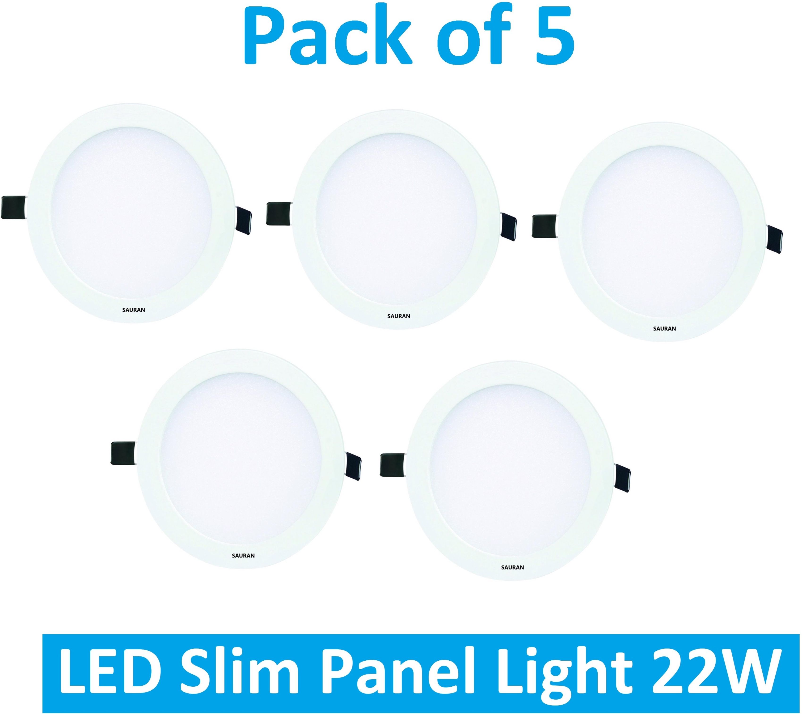 Pack of 5 Round LED Slim Panel Natural White Light 22W LSP 32.3 (With Warranty) Ceiling Light Ceiling Lamp-image-38