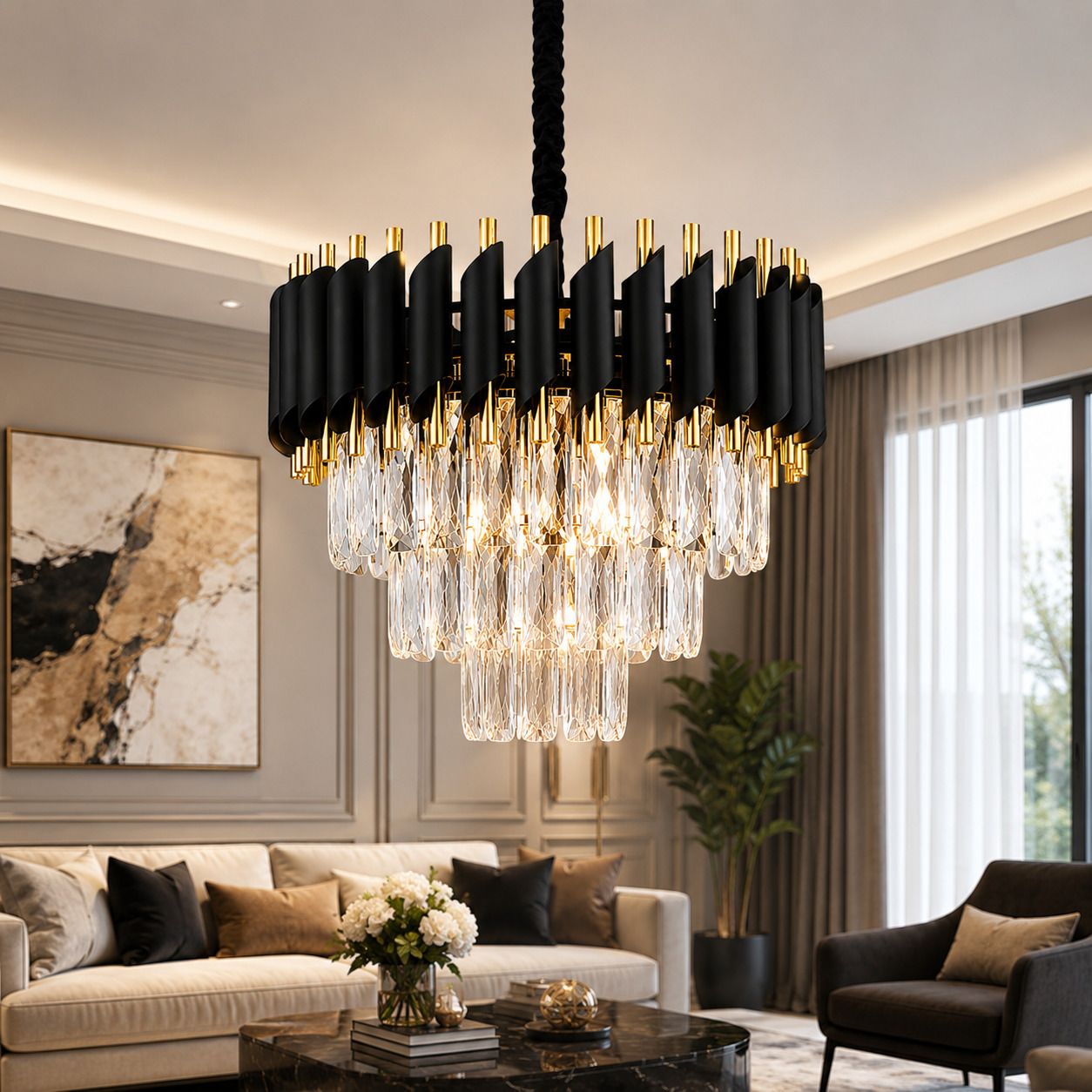 yavik Premium Metal 400MM Chandelier Light For Hall, BedRoom Hanging Jhoomar Lamp Chandelier Ceiling Lamp-picture-45