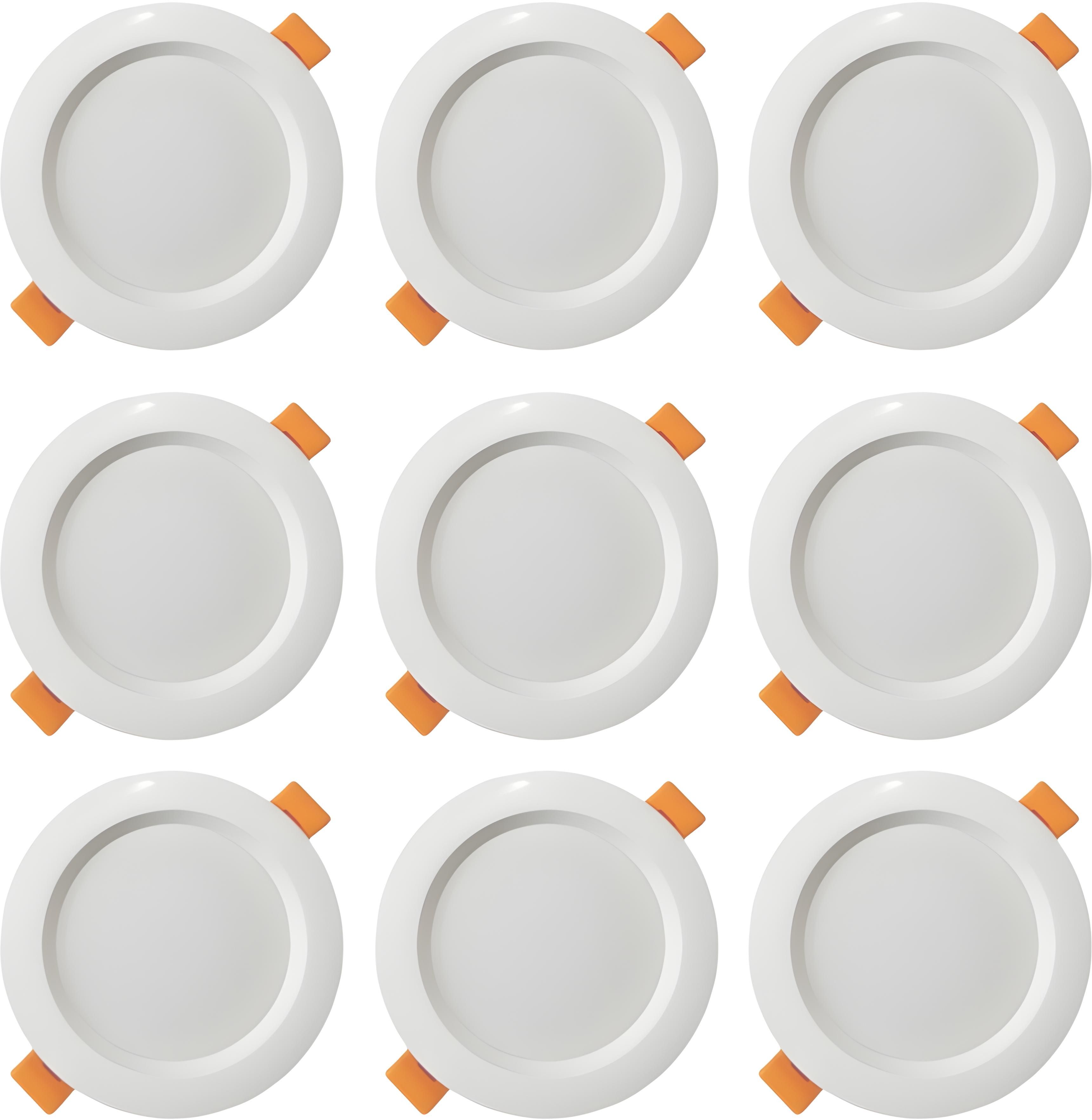 mvl 10-Watt LED Ceiling Conceal Panel Down Light White Round Pack of 9 Ceiling Light Ceiling Lamp-picture-43