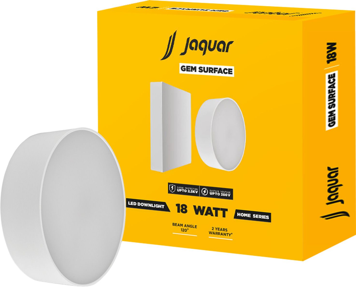 jaquar 18W LED Gem Trim Less Round Surface Mount Down Light Warm White (Pack of 1) Ceiling Light Ceiling Lamp-picture-0