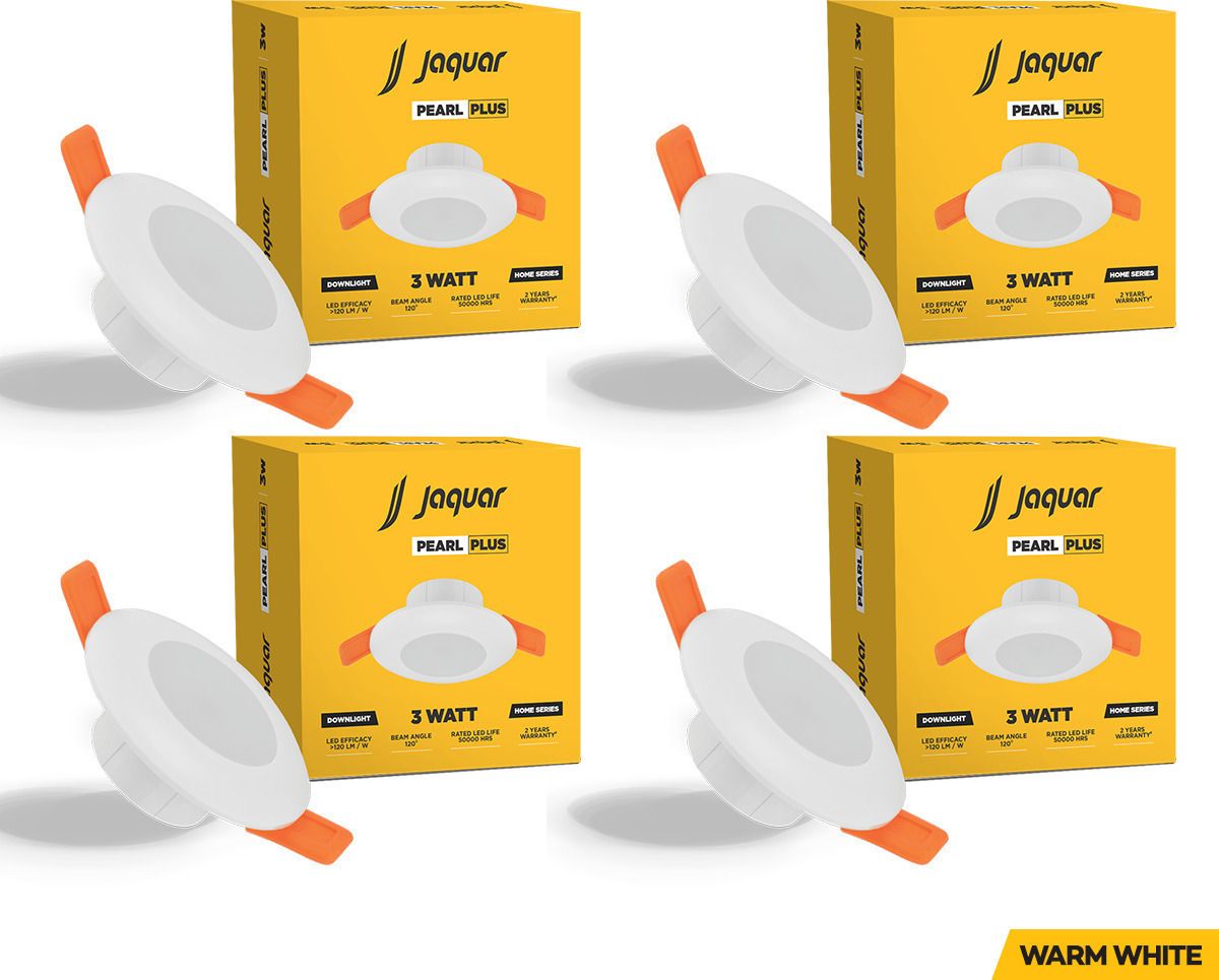 3W Pearl Plus Round Downlight - Warm (Pack of 4) Ceiling Light Ceiling Lamp