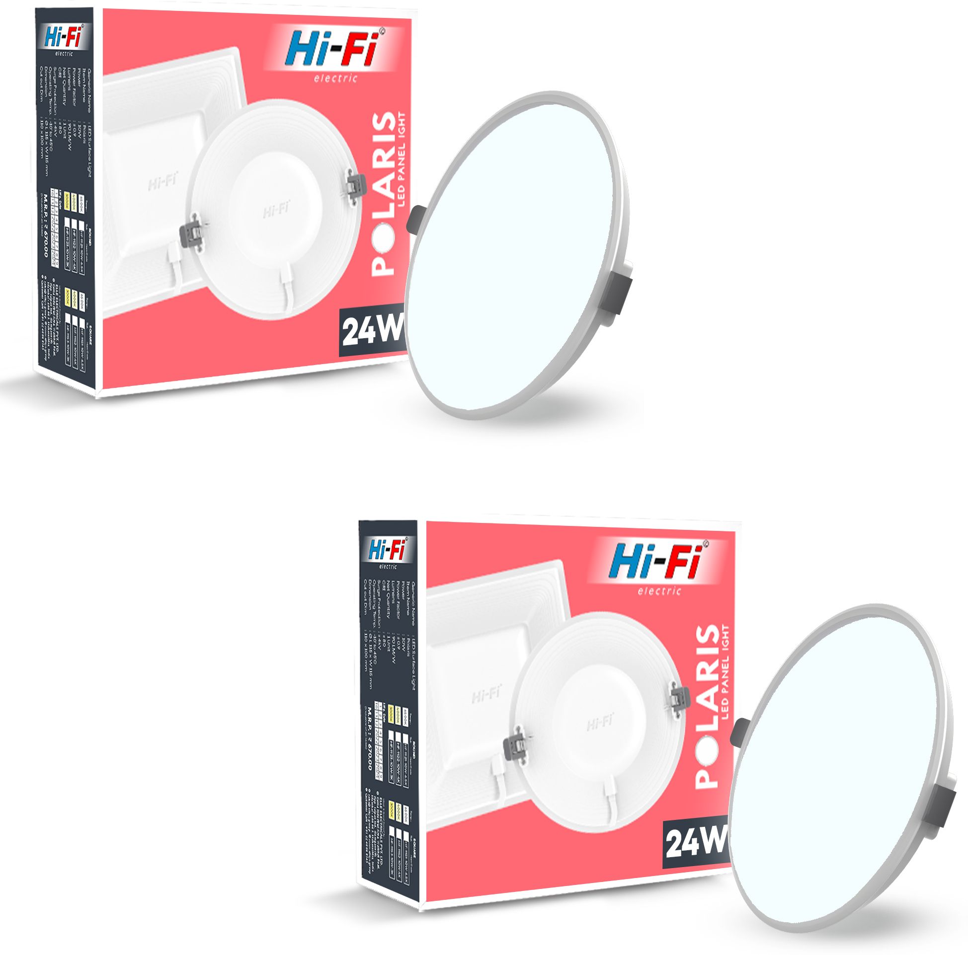 hi-fi POLARIS 24 Watt Panel Light With Inbuild Driver ( Cool White ) Surface Ceiling Light Ceiling Lamp-picture-47