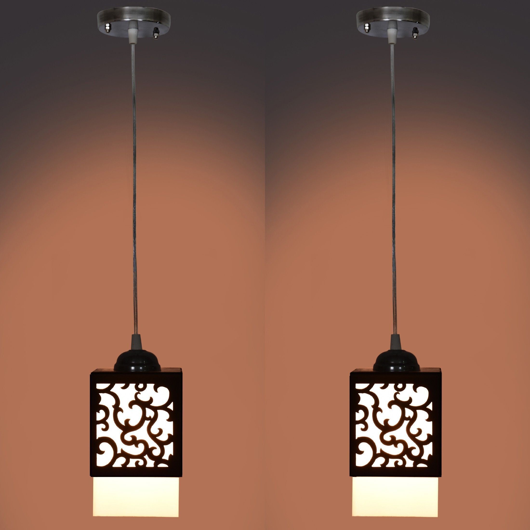 nexat Wooden Hanging Thali Lamp Elegance for Home Decor and Festive Celebrations Pendant Lamp Ceiling Lamp-picture-4