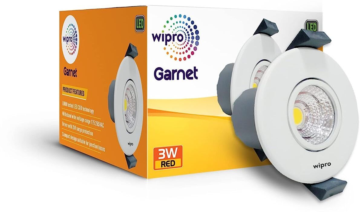wipro Garnet 3w mini spotlight, pack of 4 Recessed Ceiling Light Ceiling Lamp-picture-15