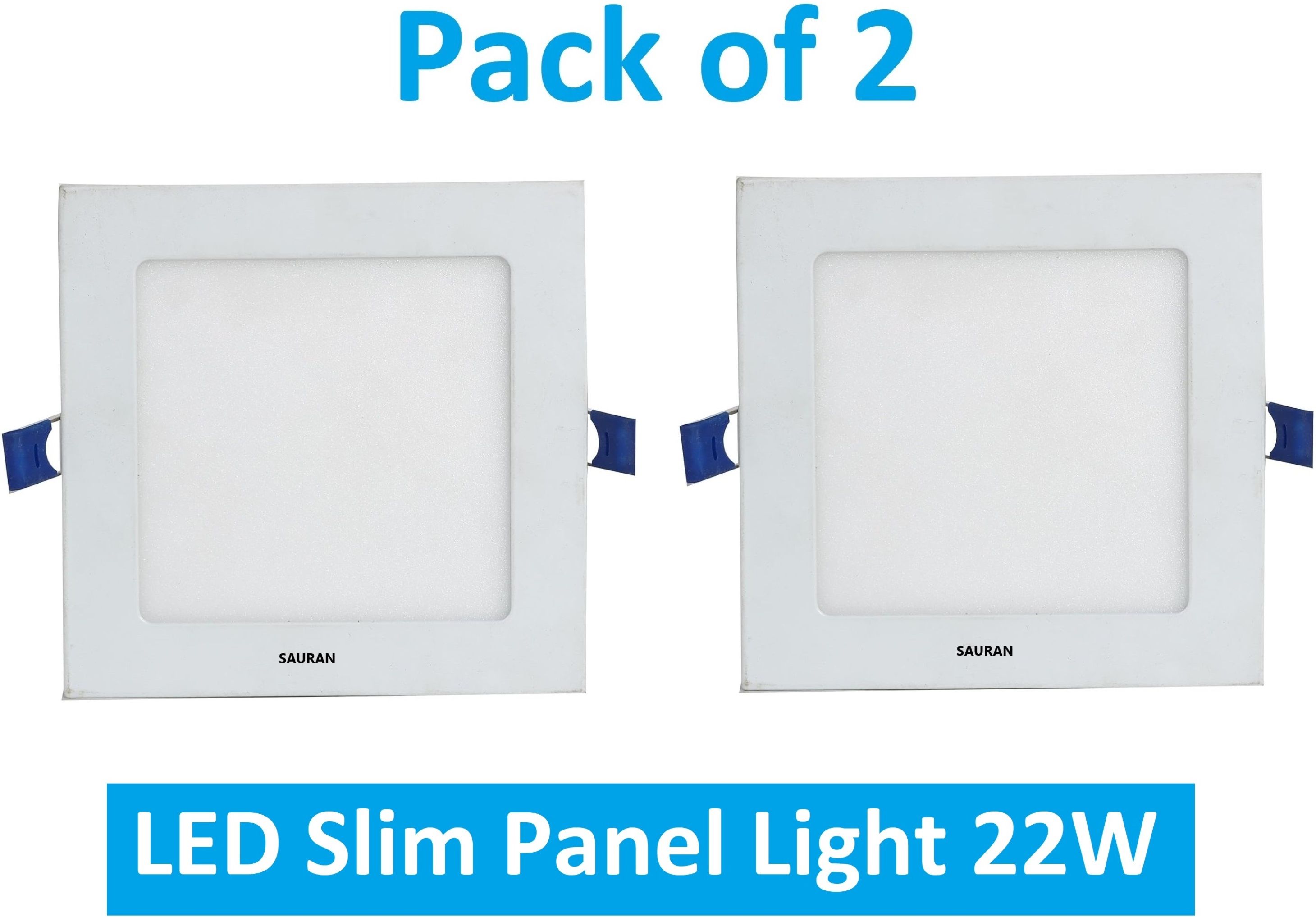 Pack of 2 Square LED Slim Panel Natural White Light 22W LSP 69.2 (With Warranty) Ceiling Light Ceiling Lamp-image-13
