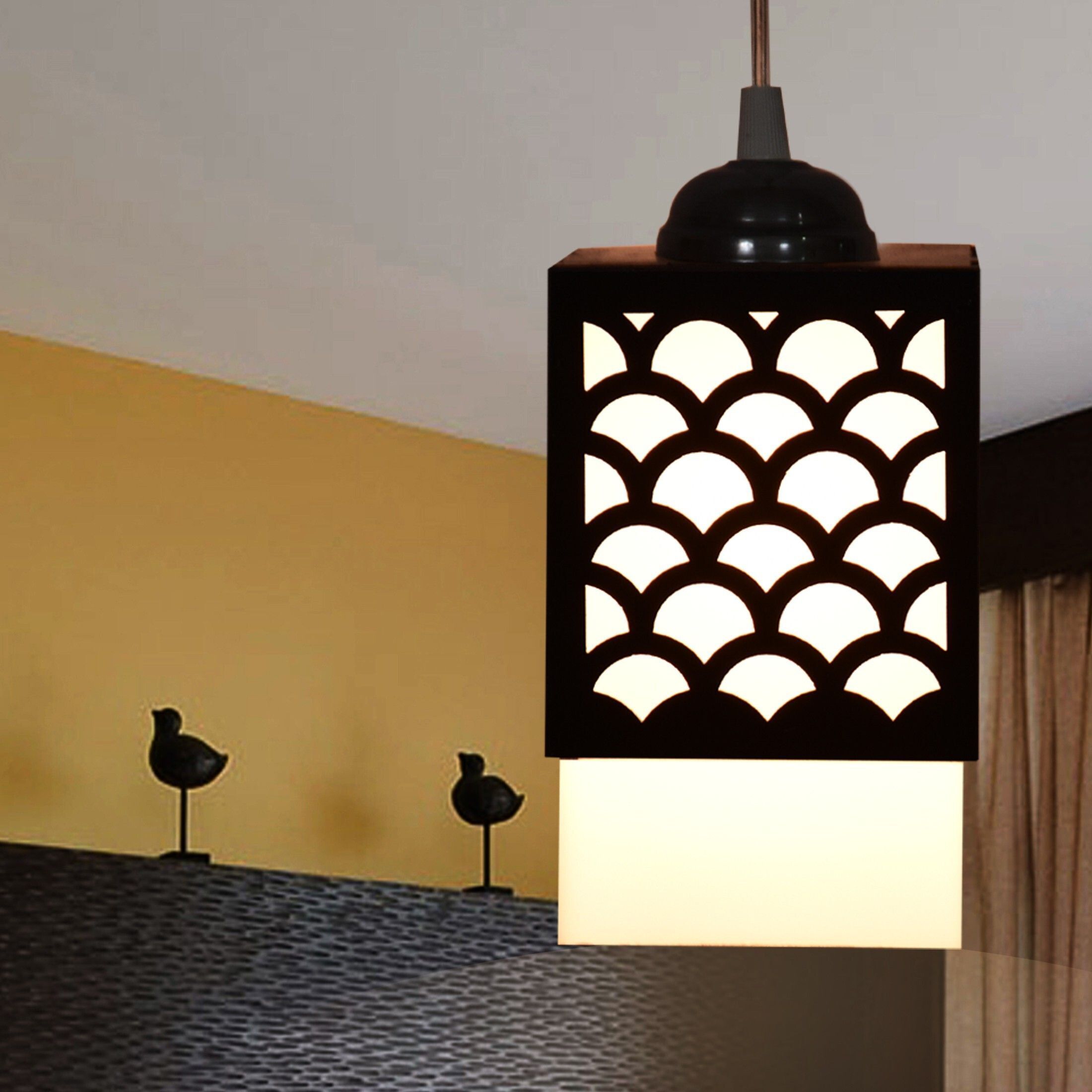 nexat Wooden Hanging Thali Lamp Elegance for Home Decor and Festive Celebrations Chandelier Ceiling Lamp-picture-36