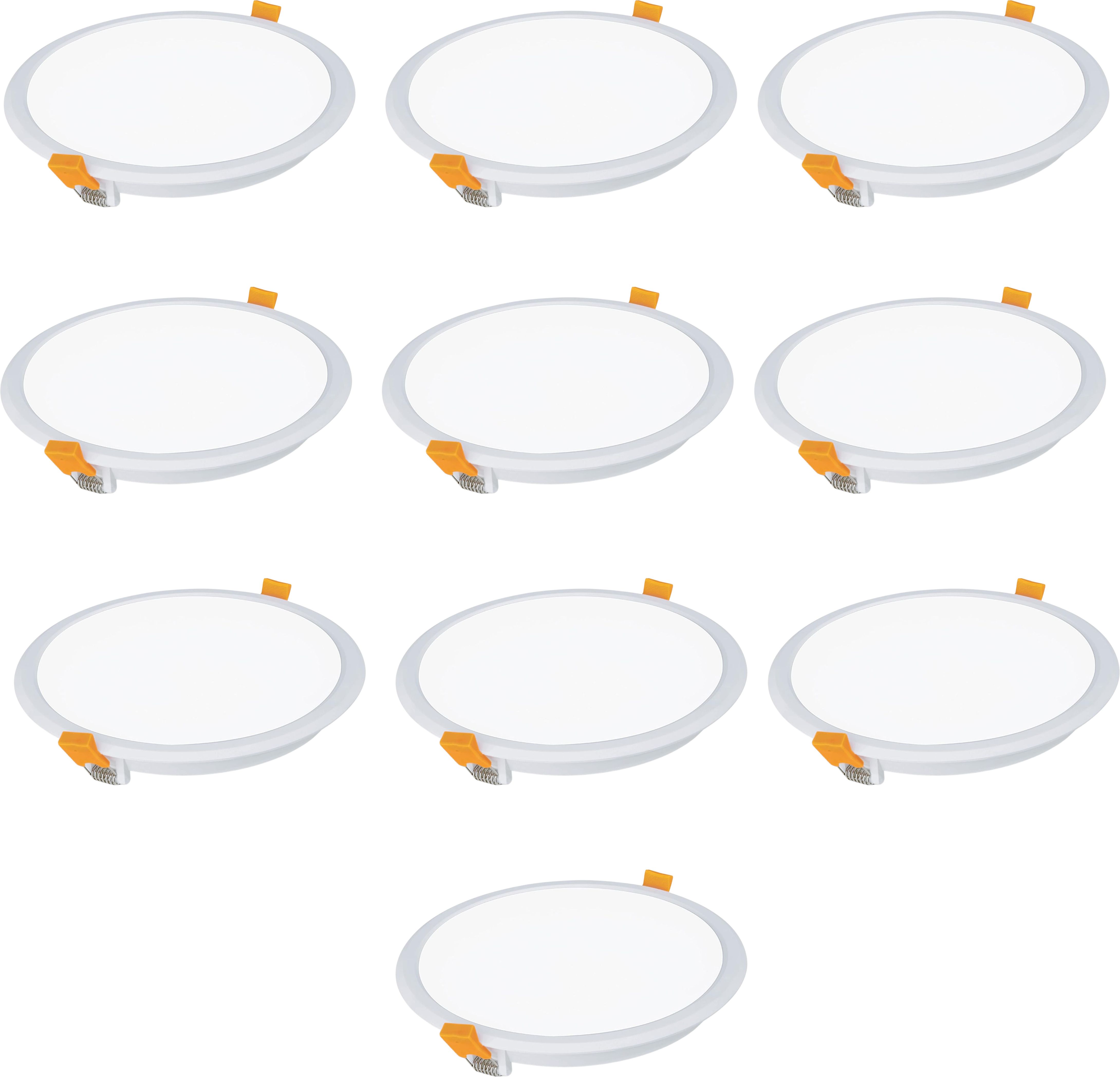 orient electric 15W | 3CCT, Warm, Natural & Cool White |Round-Pack of 10 Recessed Ceiling Light Ceiling Lamp-picture-13
