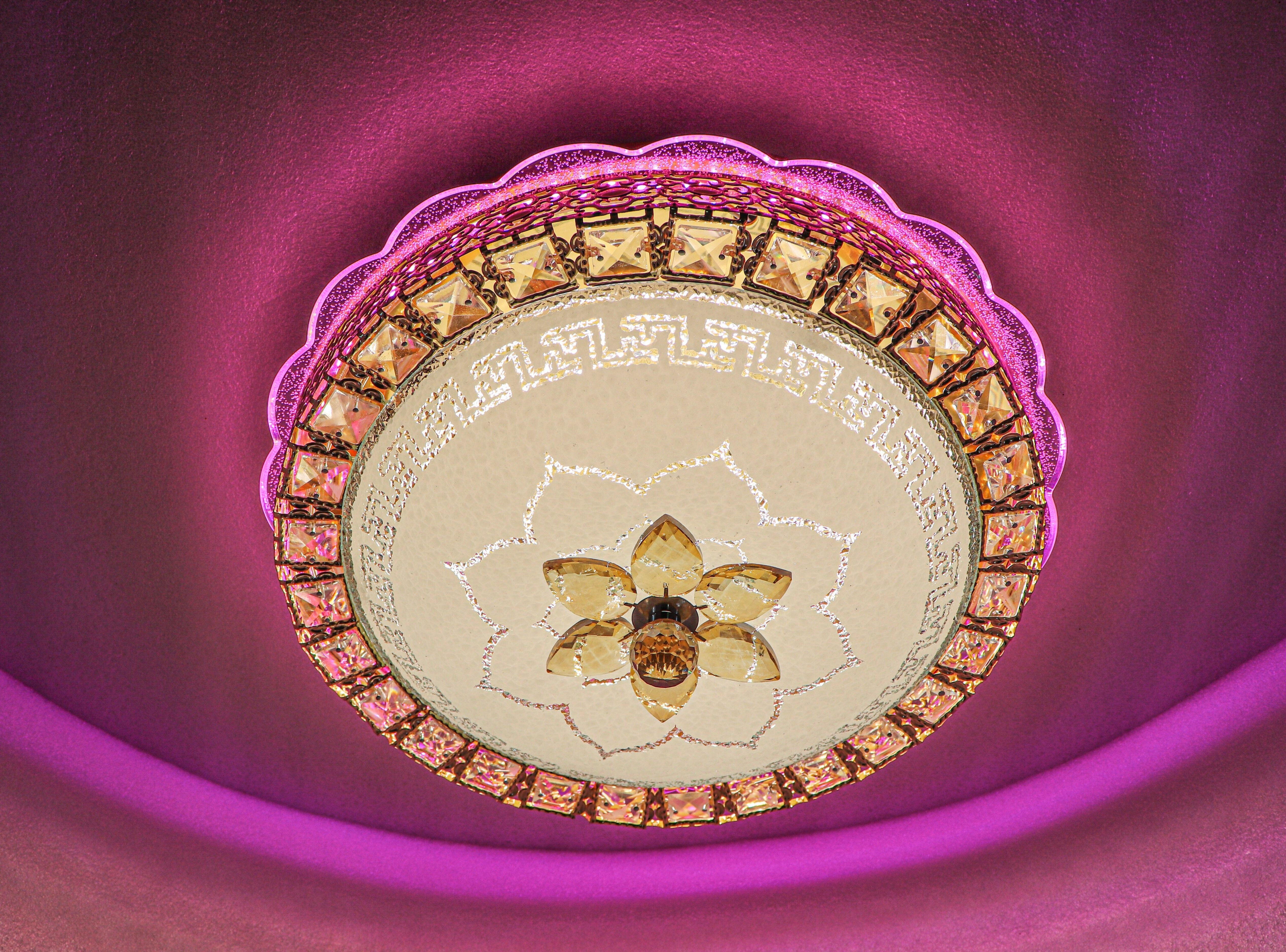 the swanart Crystal Ceiling Lights | Corded Electric | For Home Decor Chandelier Ceiling Lamp-picture-21