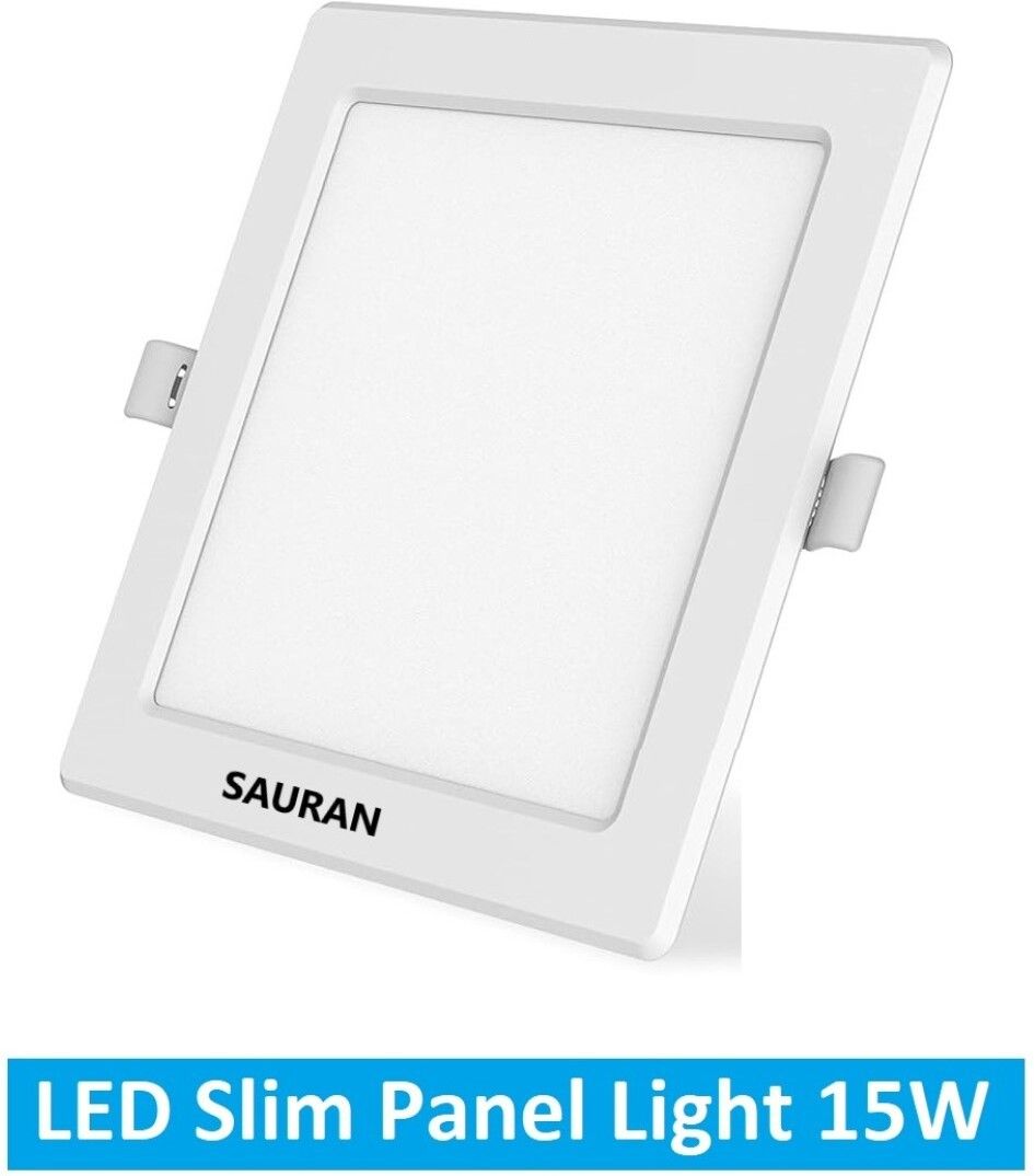 Square LED Slim Panel Natural White Light 15W LSP 64.1 (With Warranty) Ceiling Light Ceiling Lamp-image-27