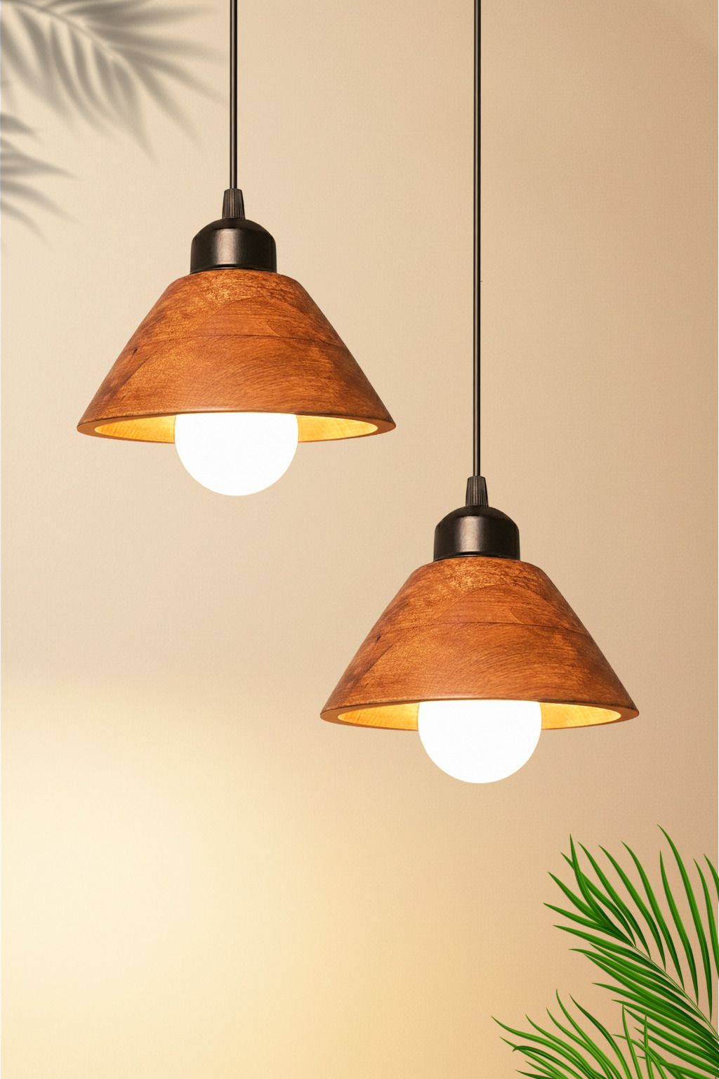 CONICA-Handcrafted Wooden Pendant Lamps for Bedoom | Pendant Lamp Ceiling Lamp-image-25