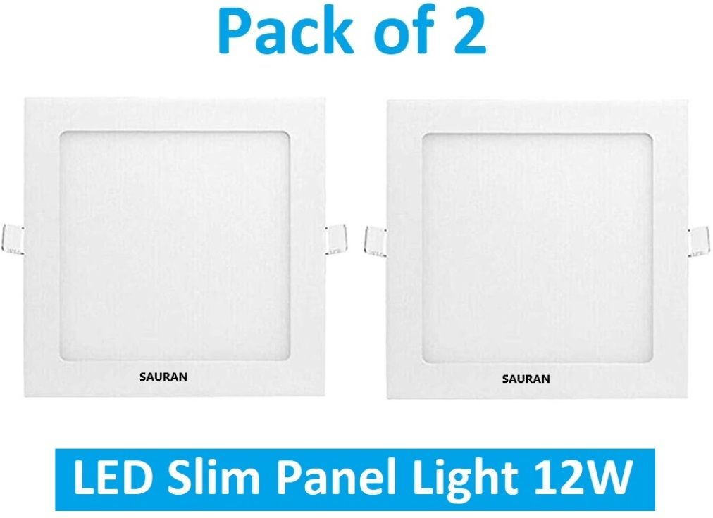 Pack of 2 Square LED Slim Panel Natural White Light 12W LSP 54.2 (With Warranty) Ceiling Light Ceiling Lamp-image-49