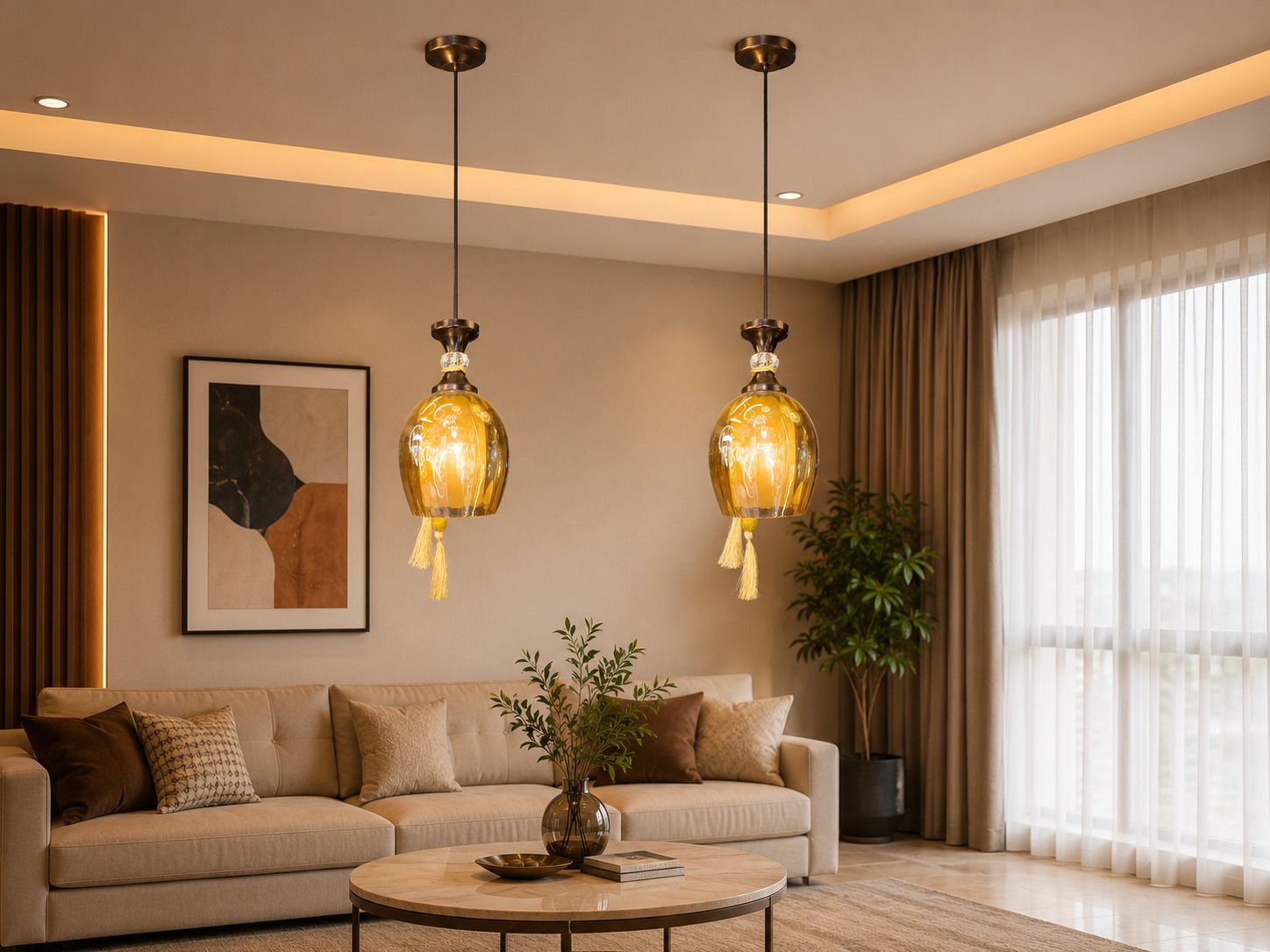 HL_614 (PACK OF 2) Pendant Lamp Ceiling Lamp-image-35