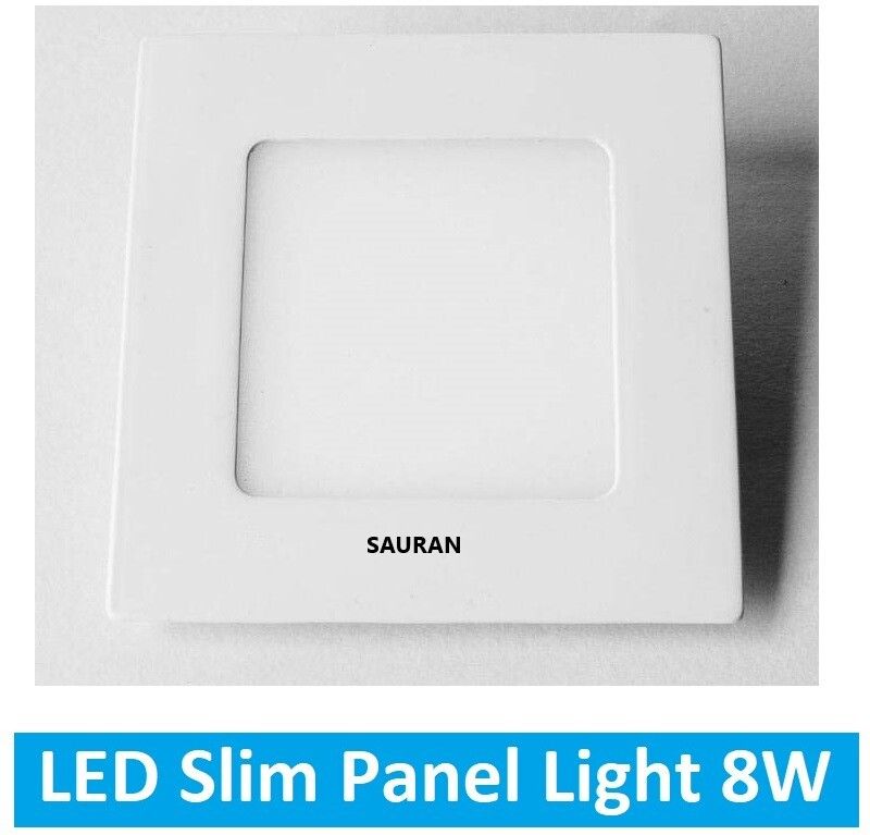 sauran Square LED Slim Panel Natural White Light 8W LSP 41.1 (With Warranty) Ceiling Light Ceiling Lamp-picture-10