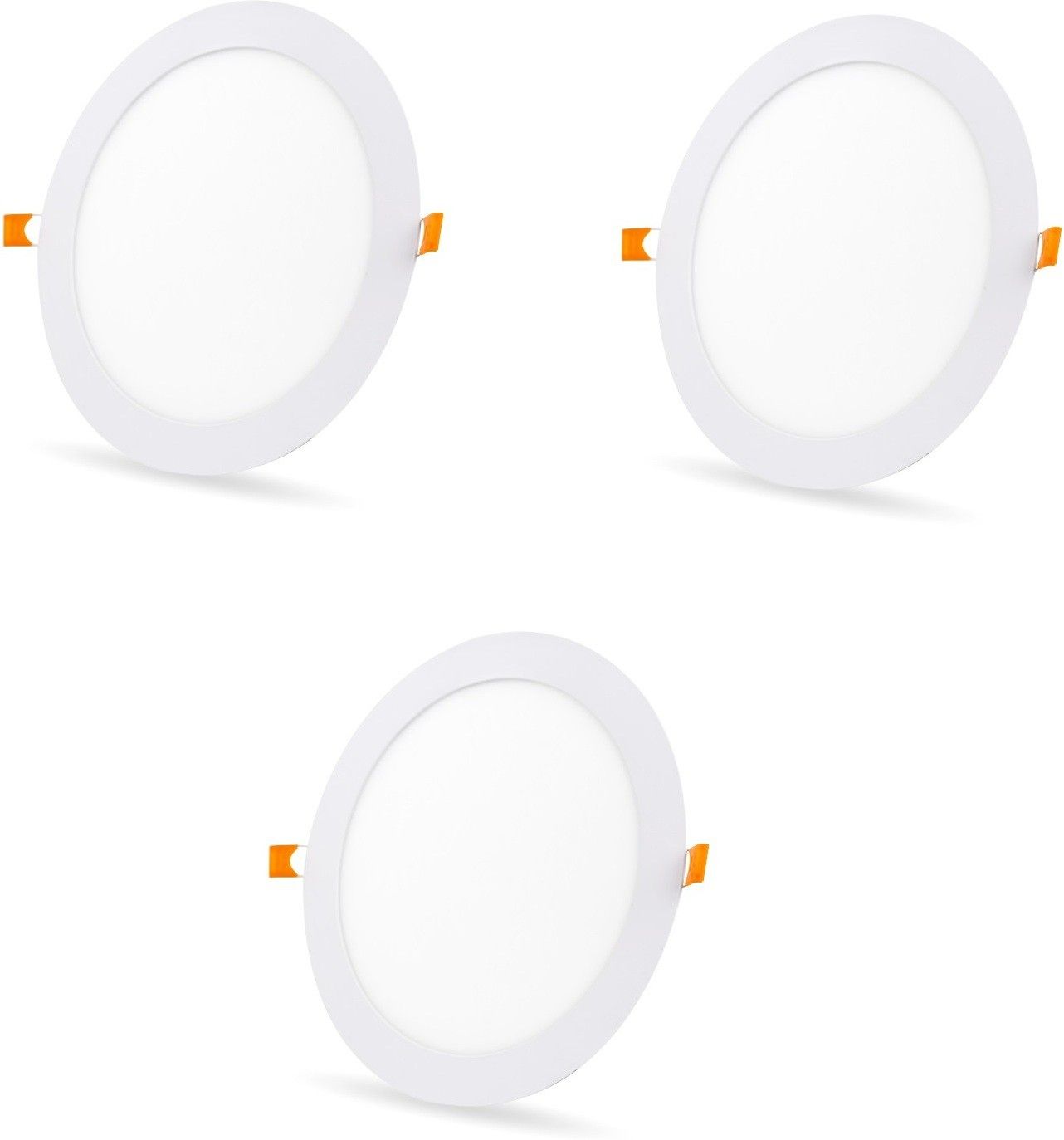 12 Watt Ultra Slim White Led Super Bright Panel Light Round Shape Conceal POP Light (Pack of 03) Recessed Ceiling Lamp-image-23